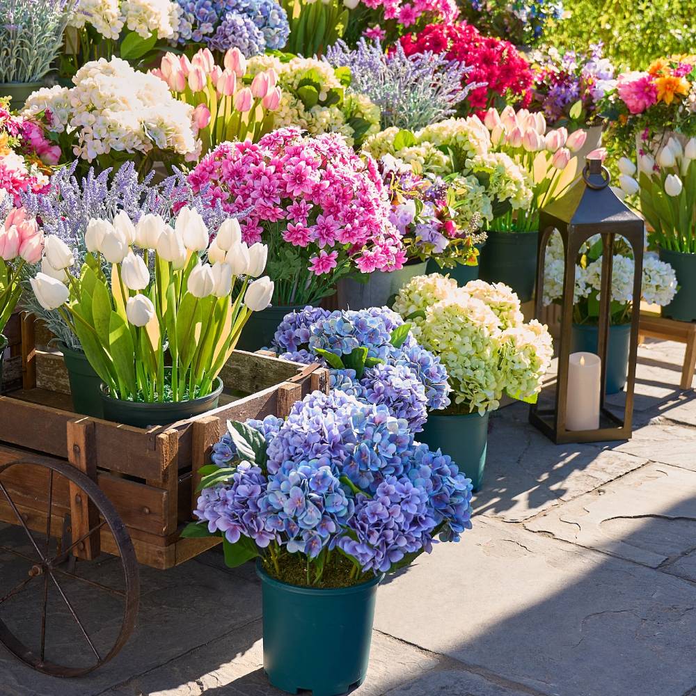 💥Last Day 70% OFF💐Artificial Outdoor Hydrangea Flowers - UV resistant, Waterproof, Windproof