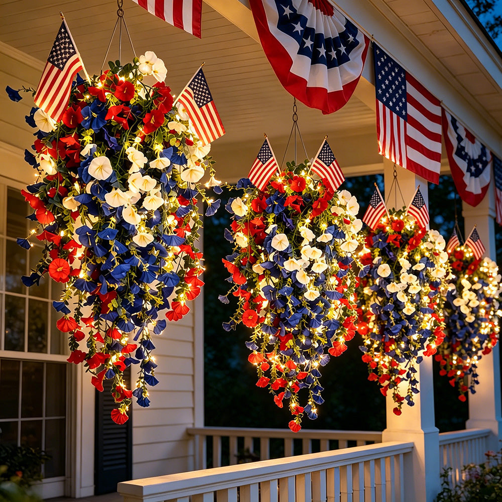 ✨Independence Day Hot Sale❤️🤍💙 🇺🇸 Red, White & Blue Flowers for America’s 250th – Perfect for Porch & Party 💐